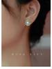 Vintage 6A Freshwater Pearl Stud Earrings - Elegant Light Luxury Gift for Women