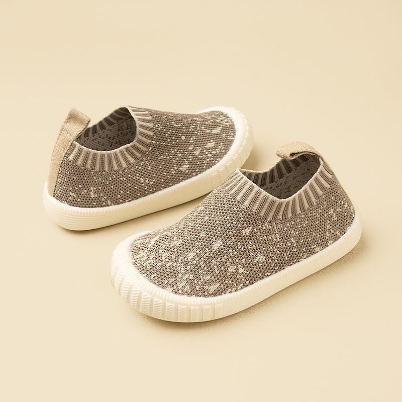 Spring/Summer Kids Flyknit Mesh Slip-on Shoes - Casual Unisex with Soft TPR Sole