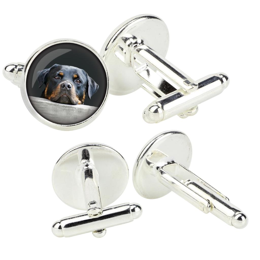 Rottweiler, Rott, Rottie - Cufflinks In a Box, Handmade Jewelry, Product of the Art-Dog Brand
