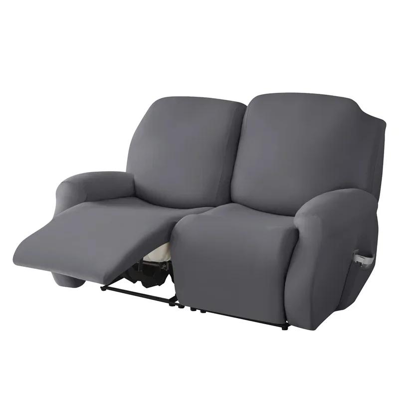 1/2/3/4 Seater Recliner Sofa Covers Elastic Relax  Armchair Cover Stretch Reclining Chair Slipcovers Furniture Protector