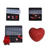 3D Mini Heart Strawberry Silicone Mold for Clay and Food DIY Projects