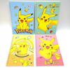 Pikachu  Set - 4 Pcs Notebook With Pen, Surprise Cute Designs! Diary Journal For School Girls, Stationery Present Box For Ki