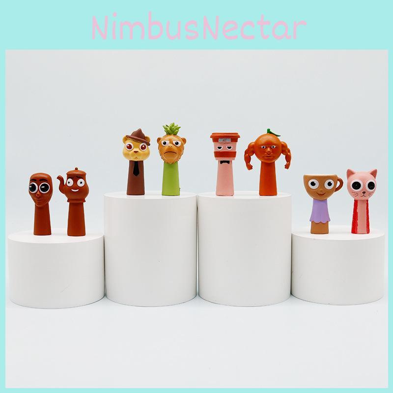 Tungtung Sahur Pvc Rhythm Box Blind Bag Cute Animal Monkey Gator Elephant Figurine Toy Decor