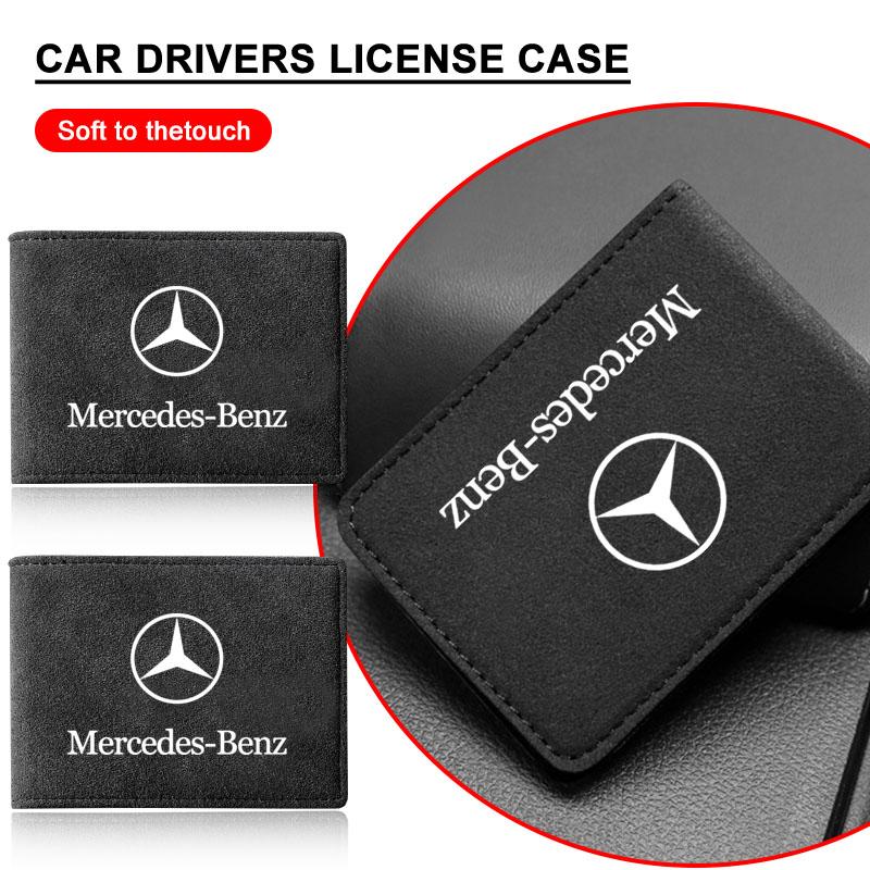 AABIG1 Car ID Holder Driver License Business Card Clip Auto Storage Stickers For Mercedes-Benz C450 C180 C200 C220 C250 C300 C400 W205