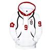 Spring Autumn Fleece Men's Hoodies BLUE LOCK Anime Print Sweatshirts Streetwear Loose Pullover Casual Hooded Tops