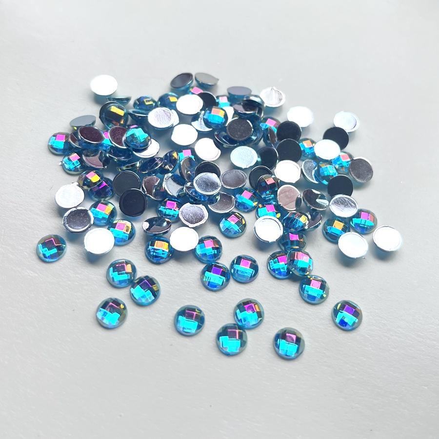 

Блестящие 6 мм поверхность земли AB цветные стразы DIY ювелирные украшения для ногтей аксессуары декоративные плоская задняя часть 150 шт./лот