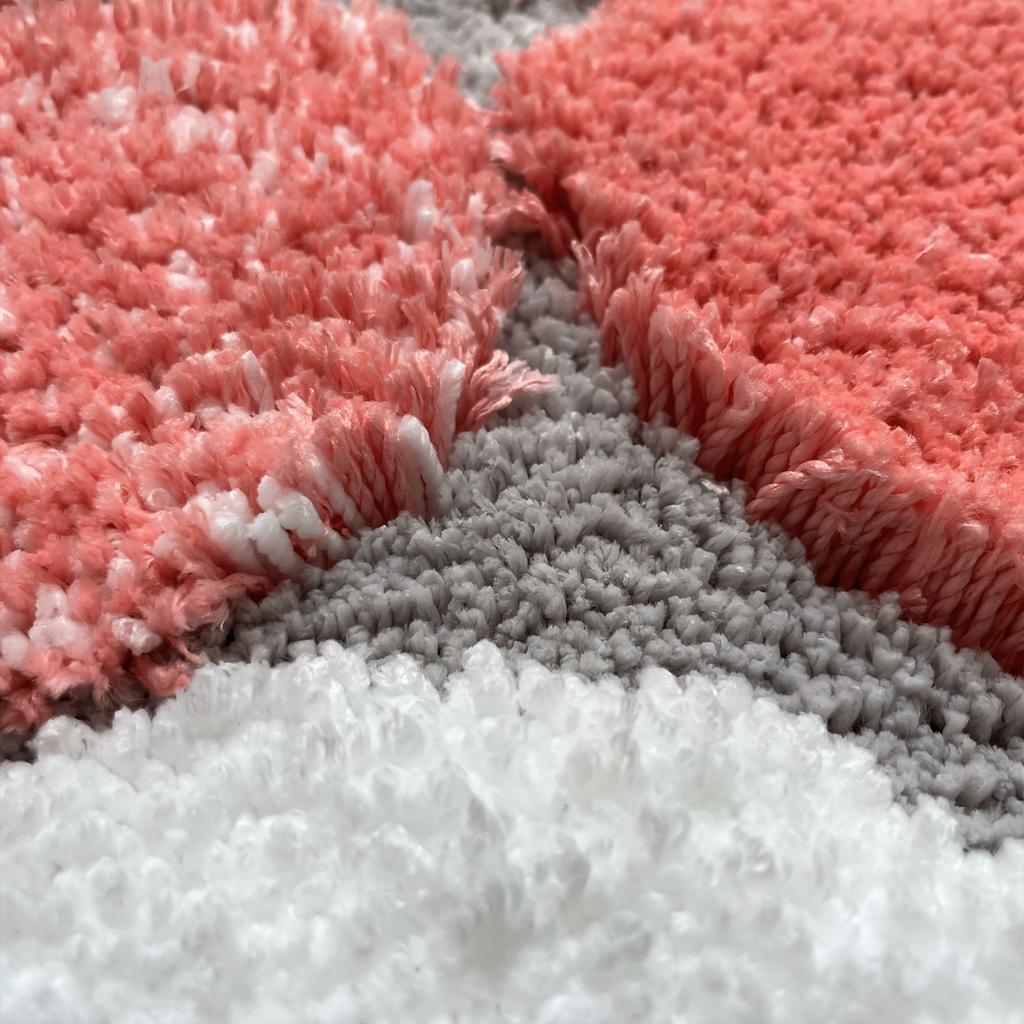 [Weiche Badematte] Weiche Plüsch-Kieselform-Badematte | Rutschfeste Rückseite, Ultrafine Polyester-Mischung, Mehrfarbige Optionen für Schlafzimmer- & Wohnzimmerdekor