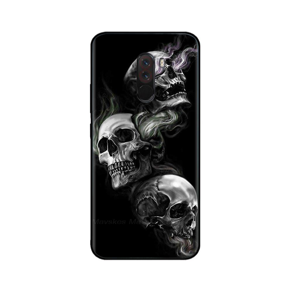 Phone Case For Xiaomi Pocophone F1 Global Case Pocofone F1 Silicone Soft TPU Back Cover For Xiomi Poco F1 Case Black Bumper