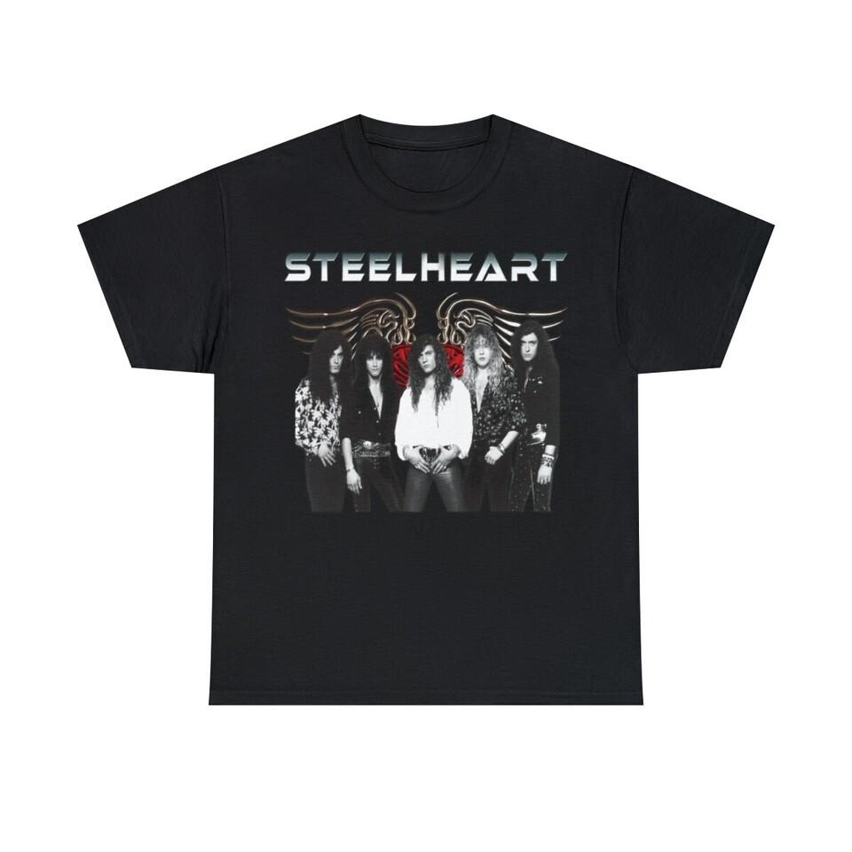 NEW STEEL HEART Band Gift For Fan Black All Size Shirt AH1270