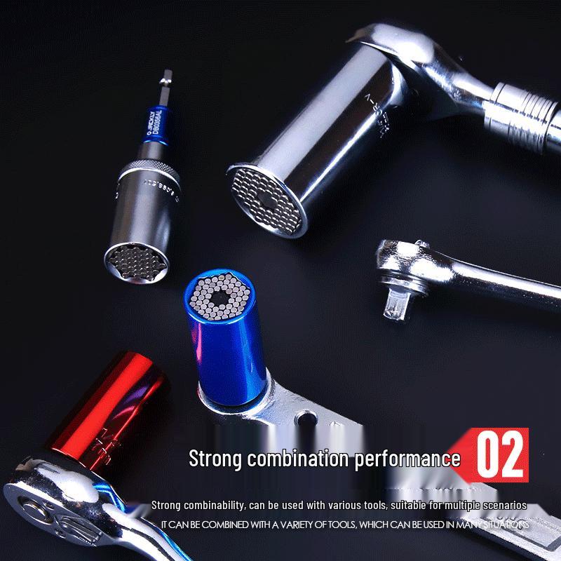 Universal 7-19mm Multifunctional Socket Set for 3/8 Electric Drills