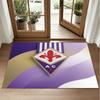 Fiorentina FC Design Crystal Velvet Rug Soft Decorative Mat for Bedroom Entrance