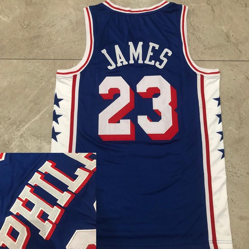 LeBron James Basketball Jersey Set NBA Team Uniforms Lakers 76ers Heat Cavaliers 23 6 Number Custom Stitched Sportswear
