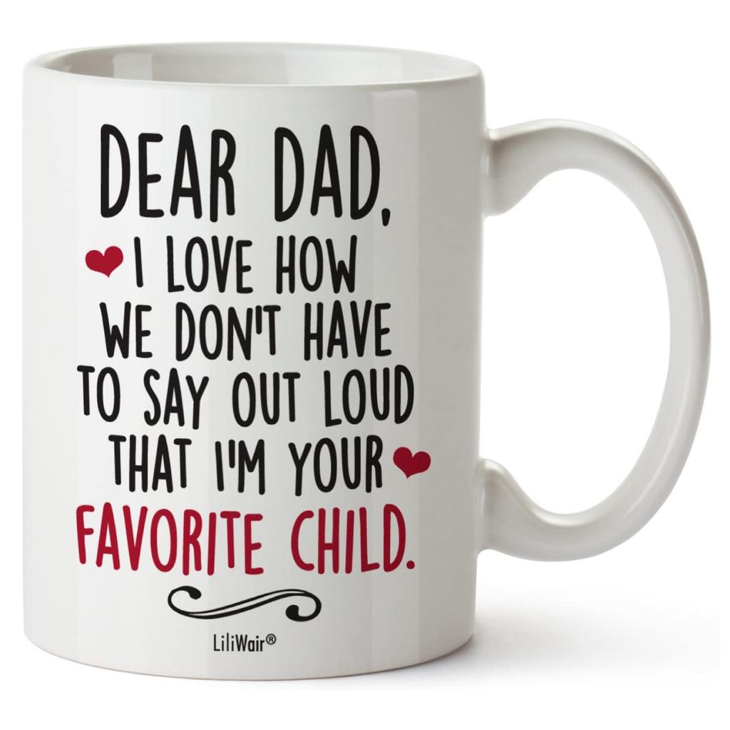 11oz Coffee Mug Ceramic Tea Cup for Coffee, Tea and Hot Drinks Gift, Father's and Mother's Day for Dad and Mom