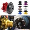Universal Aluminum Steering Wheel Quick Release Hub Adapter For 6 Hole Steering Wheel Removable Snap Off Boss Kit