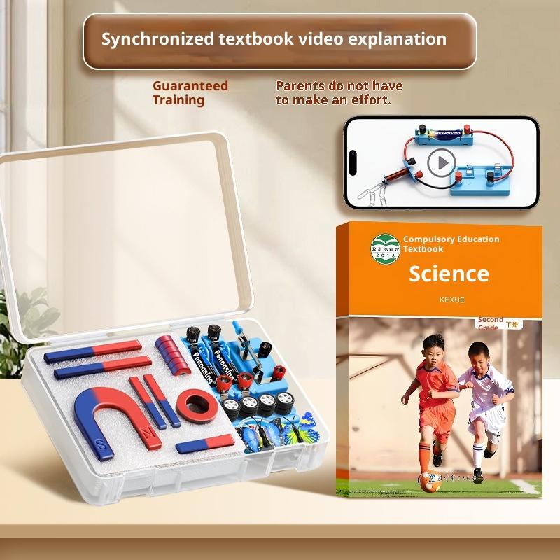 1 Zestaw Eksperymentów Edukacyjnych Z Magnesami Pałeczkowymi, Pierścieniowymi, Podkowiastymi, Kształcie U Oraz Kompasem Zestaw Magnesów STEM Fizyka Nauka Dla Dzieci