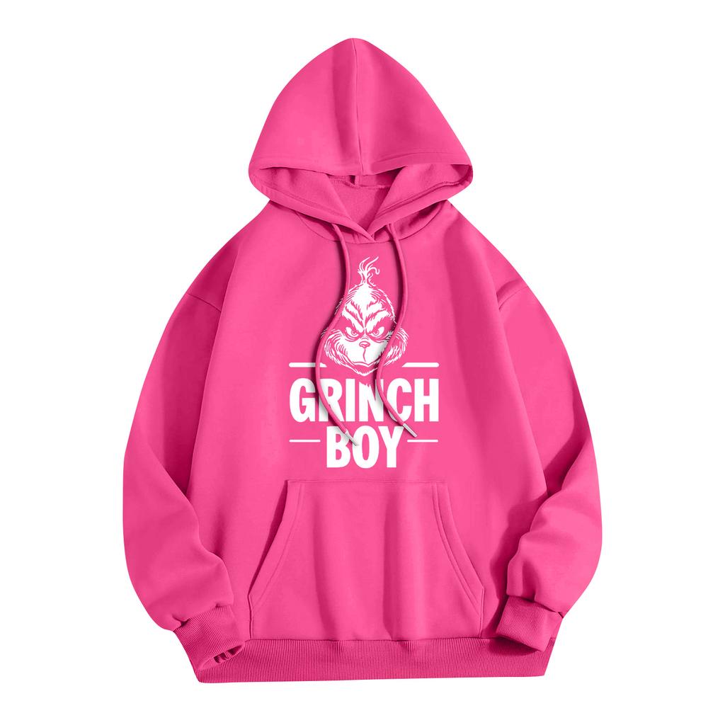 Women's Fashion Christmas Printed Casual Hooded Sweatshirt With Pockets