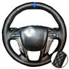 Car Interior Accessories Hand Stitched Non-slip Artificial Leather Odyssey Pilot Steering Wheel Cover  For Honda Accord 8