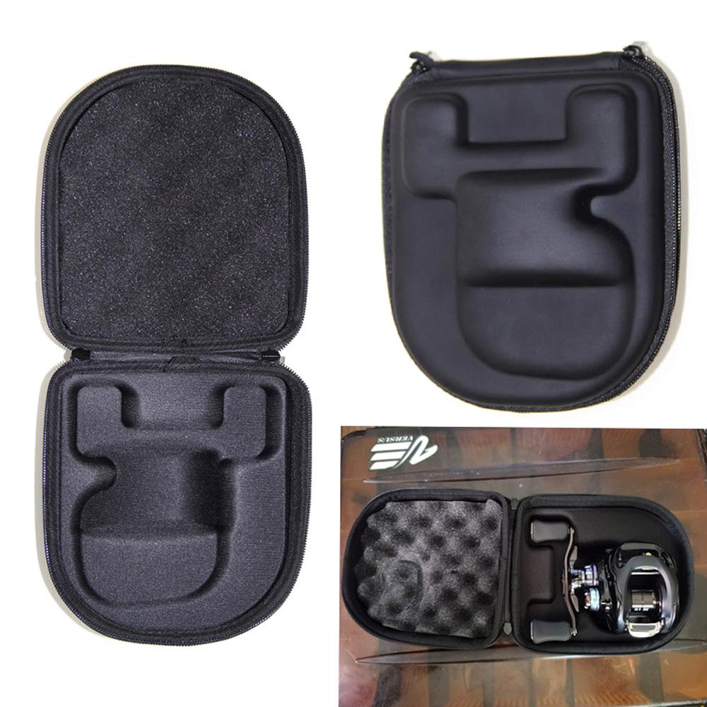 Portable Fishing Reel Bag Waterproof EVA Hard Shell Protective Case Cover Fishing Tackle Accessories for Most Baitcasting Wheel