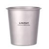 Lixada Lekki tytanowy kubek na piwo o pojemności 290 ml, kubek na herbatę i sok do pieszych wędrówek z plecakiem na świeżym powietrzu