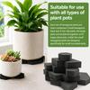 40 Pack Invisible Flower Pot Feet Wear-Proof Solid Rubber Pots Risers Anti-Slip Flower Pot Pads for Indoor Outdoor Planters
