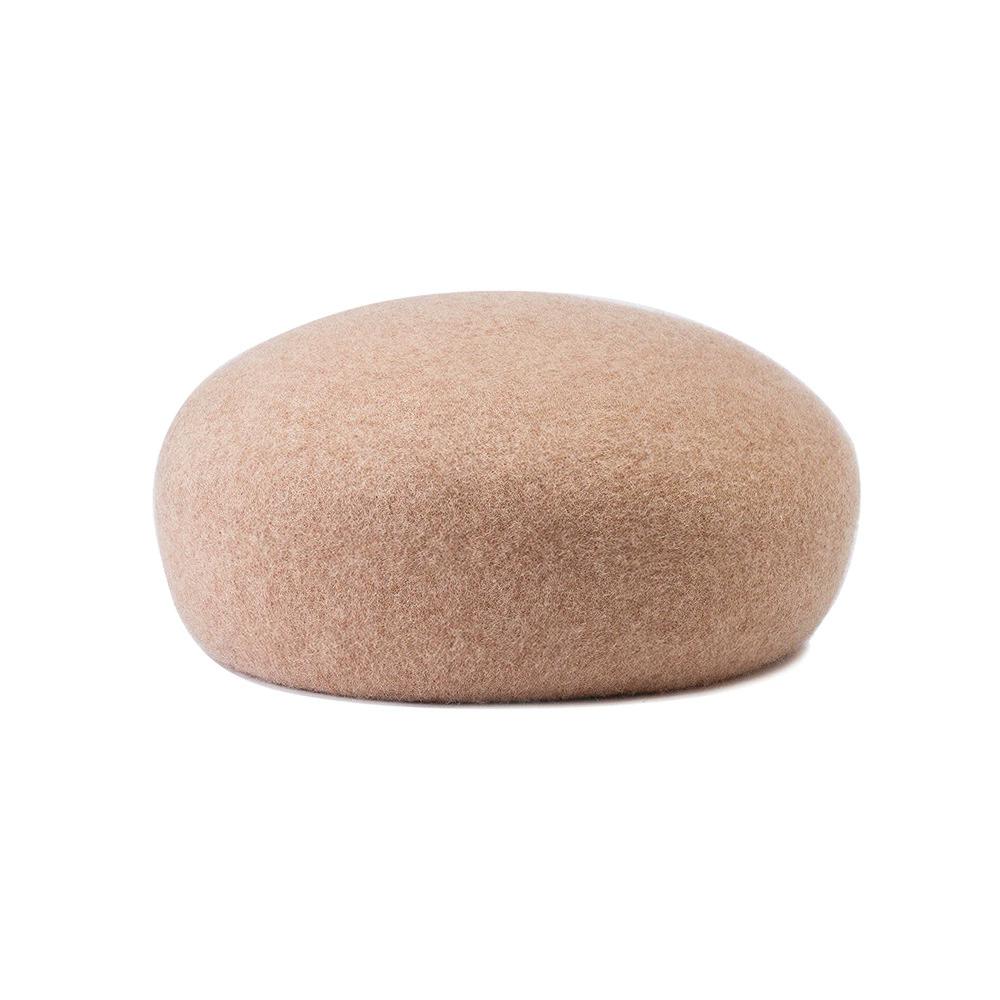 Winter New French Vintage Round Top 100% Wool Fedoras Hat Wedding Church Party Pillbox Caps Warm Women Hard Top Felt Berets Hat