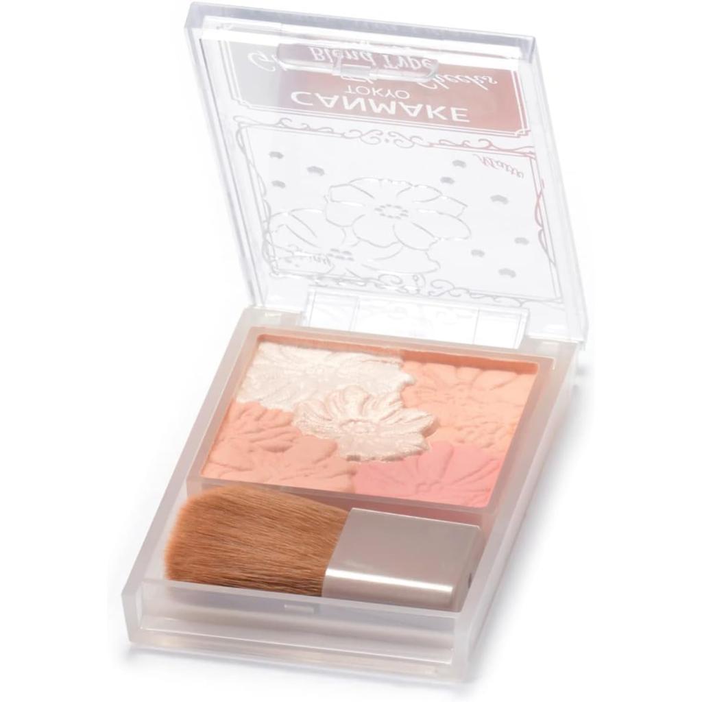 CANMAKE Glow Fleur Cheeks B03 Lavender Dream Sheer Matte Finish (Blend Type) - Blush, Glossy, Highlighter,