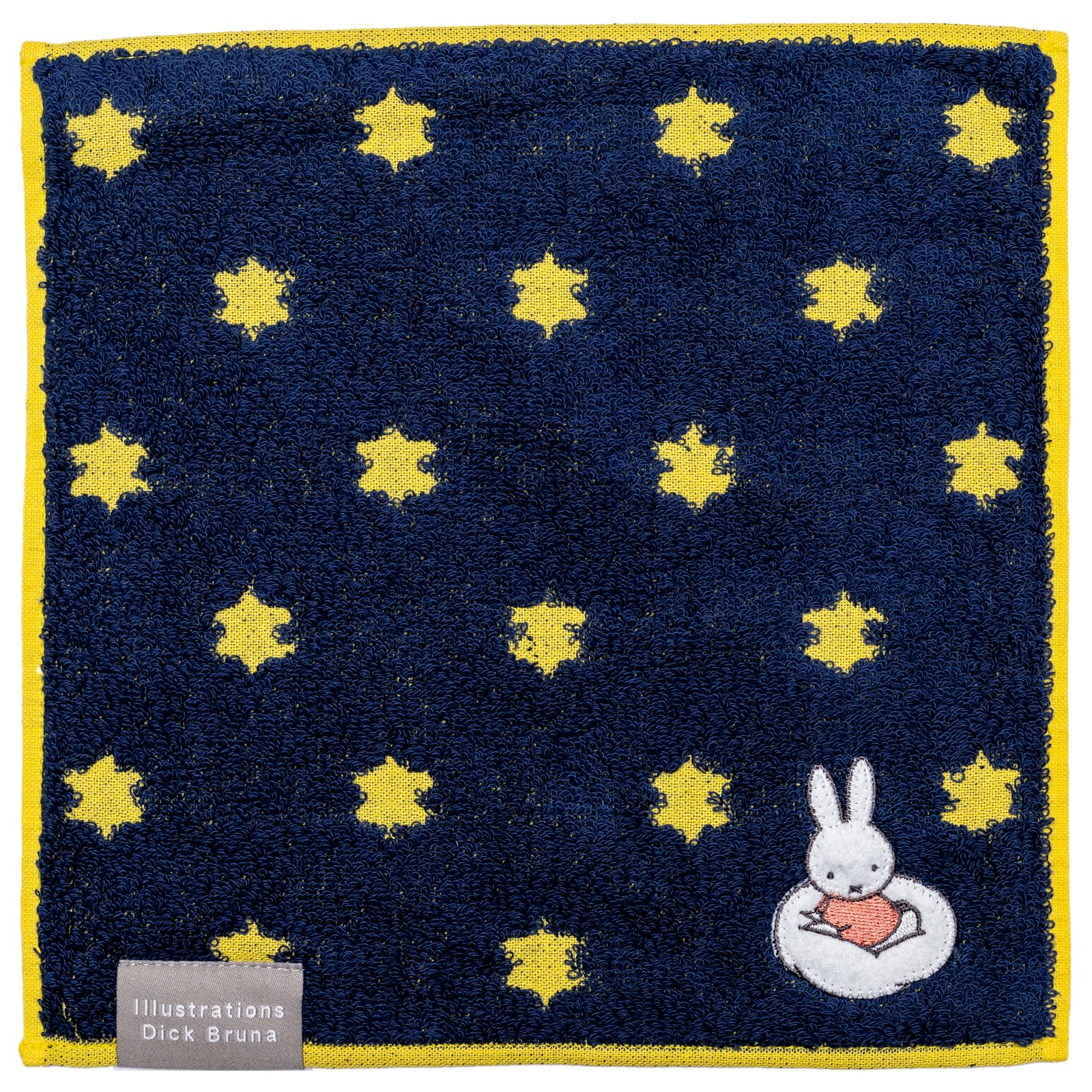 

Tsujiseru Miffy Navy Star Mini Handkerchief, Blue, Pattern, Towel, Embroidered, 4010-362