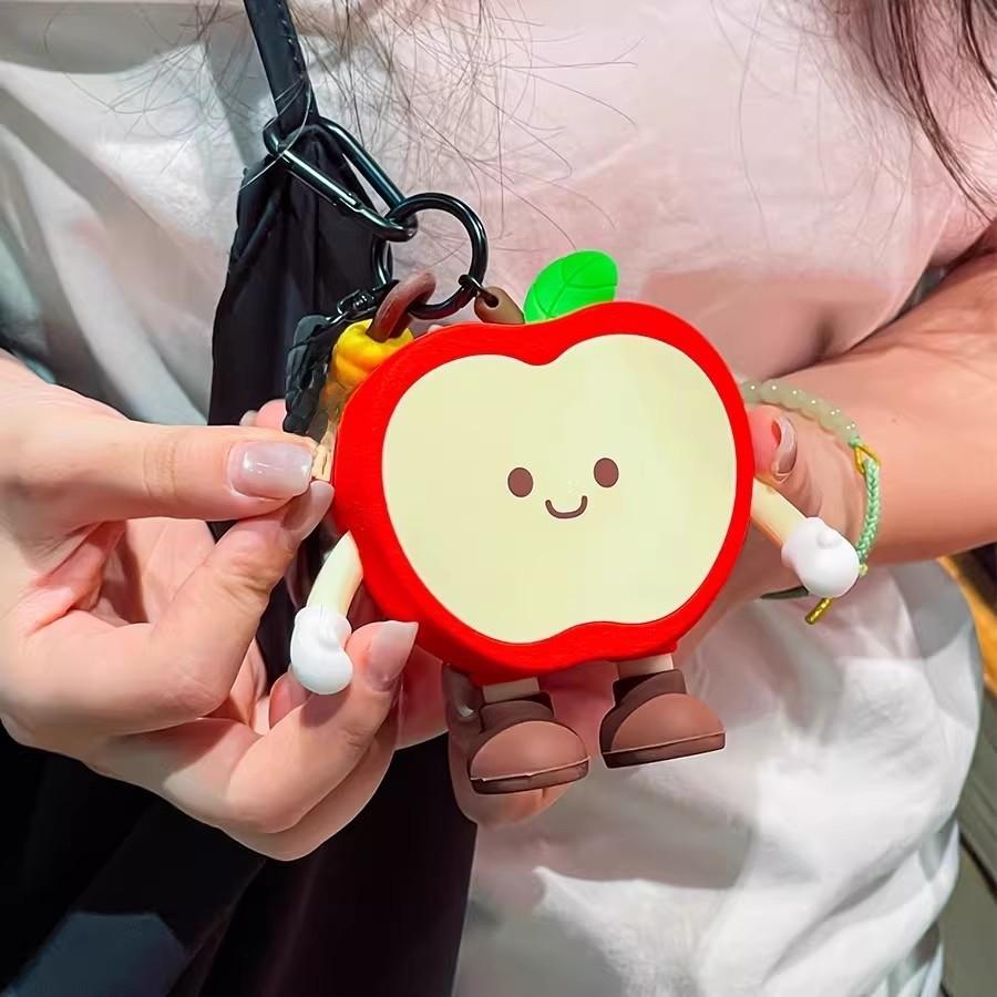 Cute Cartoon Vegetable Silicone Coin Purse With Keychain For Kids And Daily Use