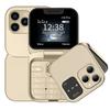 I16 Pro Dual SIM Non-smartphone Foldable Flip Pushbutton Phone MP3 Magic Voice Flashlight Speed Dial Senior Clamshell CellPhone