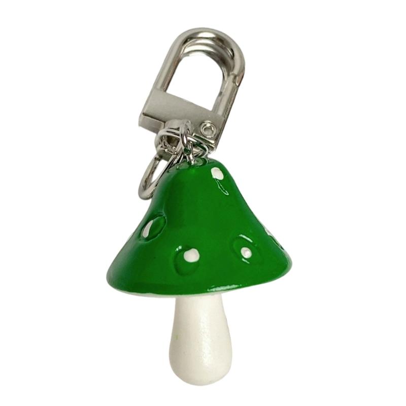 Mushroom Theme Keychain Colorful Resin Artwork For Keys Backpacks Trendy Practical Gift For Birthdays Celebrations