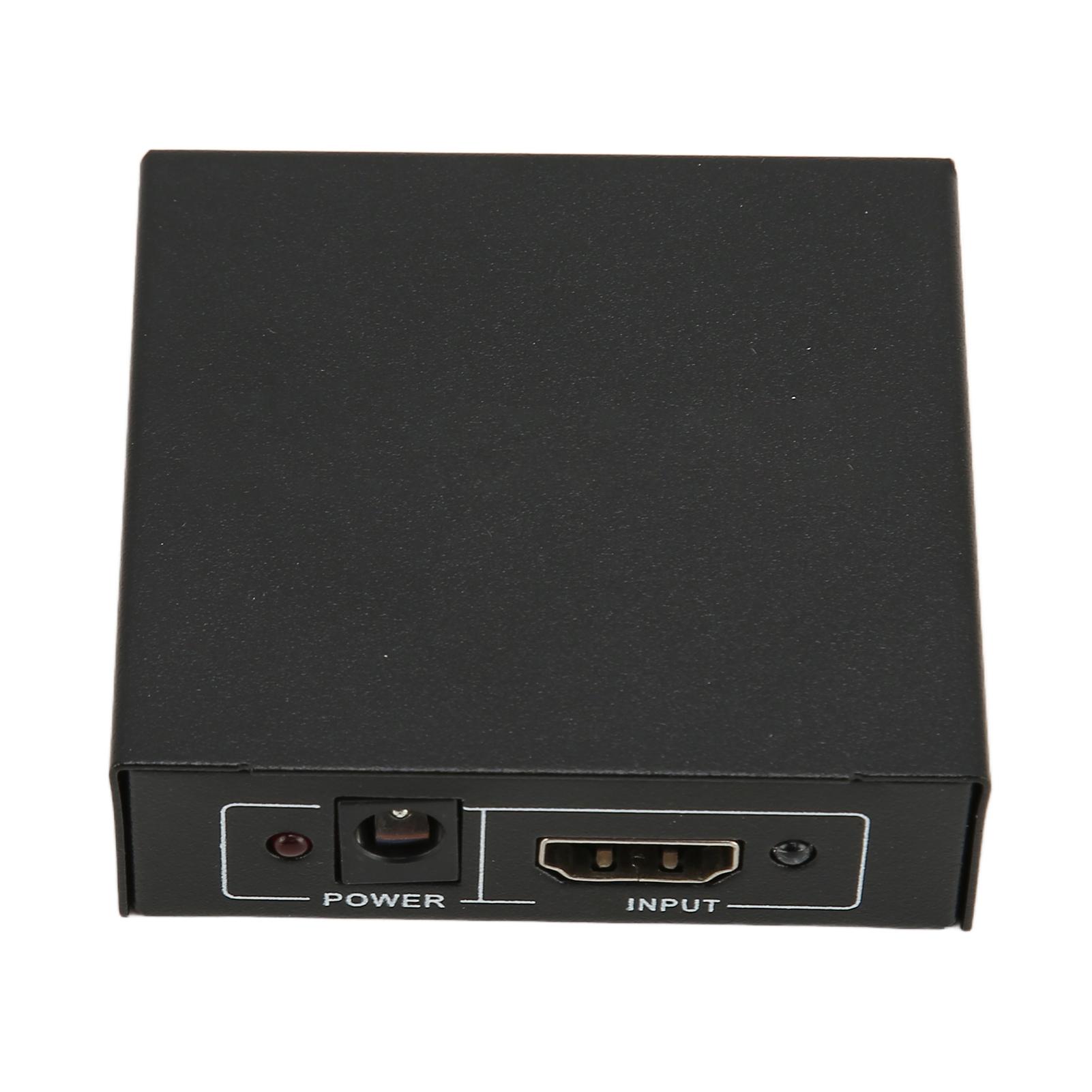 

Мультимедийный интерфейс HD, разветвитель, усилитель, 1 в 2 выхода, двойной монитор, 1080P 3D, распределитель с EU Plug