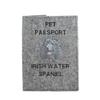 Irish Water Spaniel, Whiptail, Shannon Spaniel - Dog Passport Case, Document Case, Gift for the Traveller from the Brand