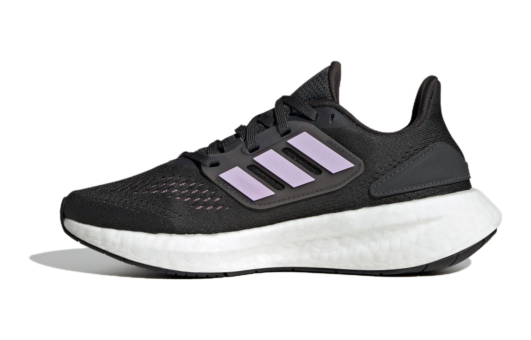 

Adidas Pureboost 22 Fabric Anti Kick And Abrasion Resistant Low top Kids Running Shoes Black Purple Kids IF5550 35.5