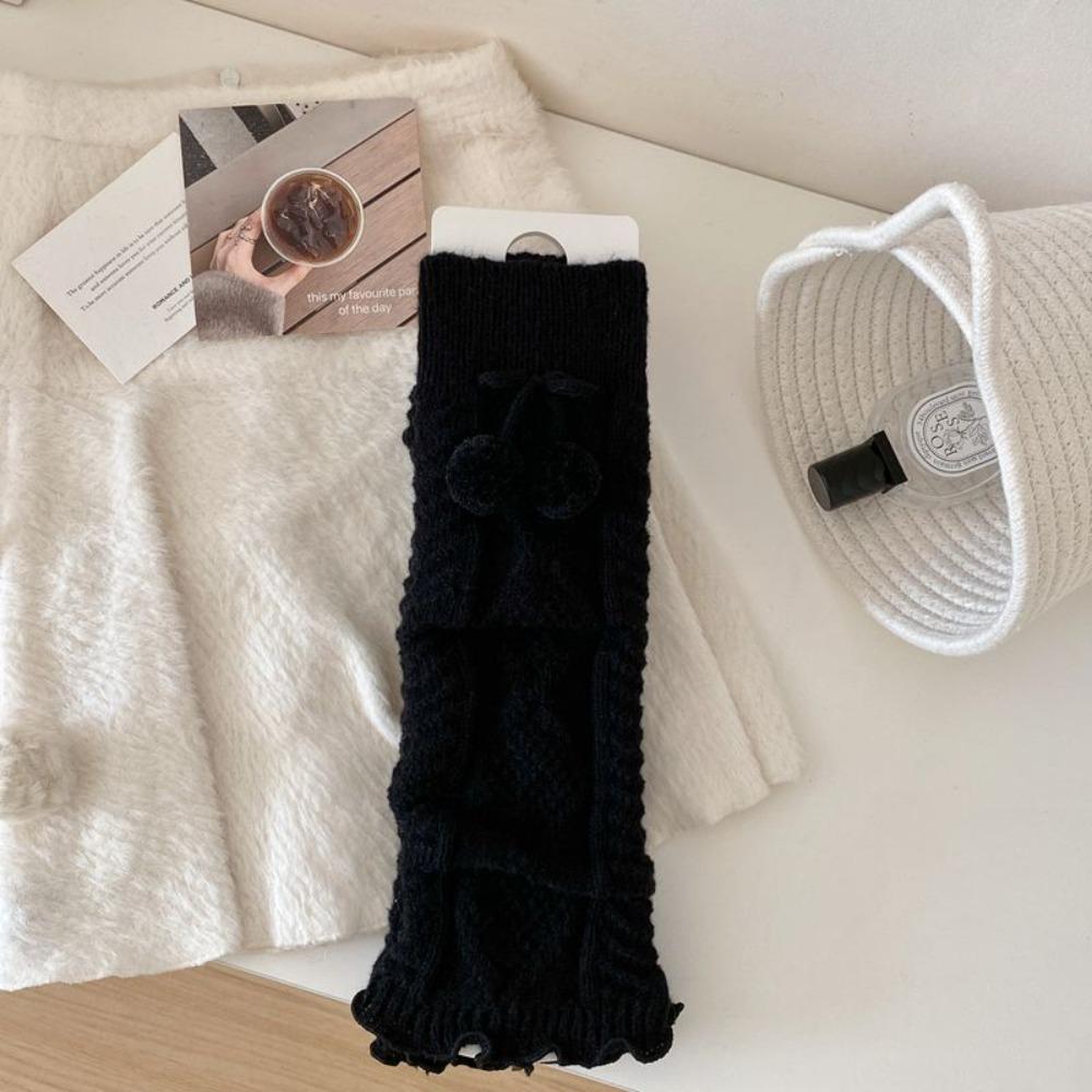 Warm Thermal Leg Warmer Knitted Winter Warm Socks Cozy Long Stockings For Women