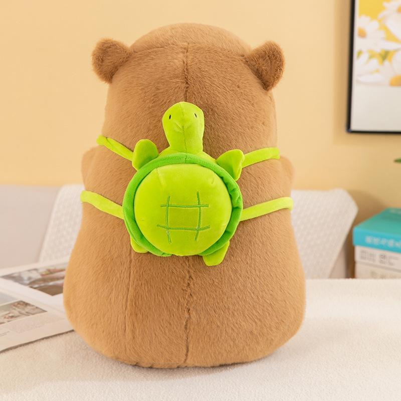 Internet Celebrity Capybara Jun Doll Kapi Bar Dolls Capybara Throw Pillow Cute Kapibara Pop Circle Plush Toy