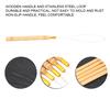 5pcs Hair Extensions Loop Needle Wooden Threader Wire Pulling Hook Tool for Hair  Extension
