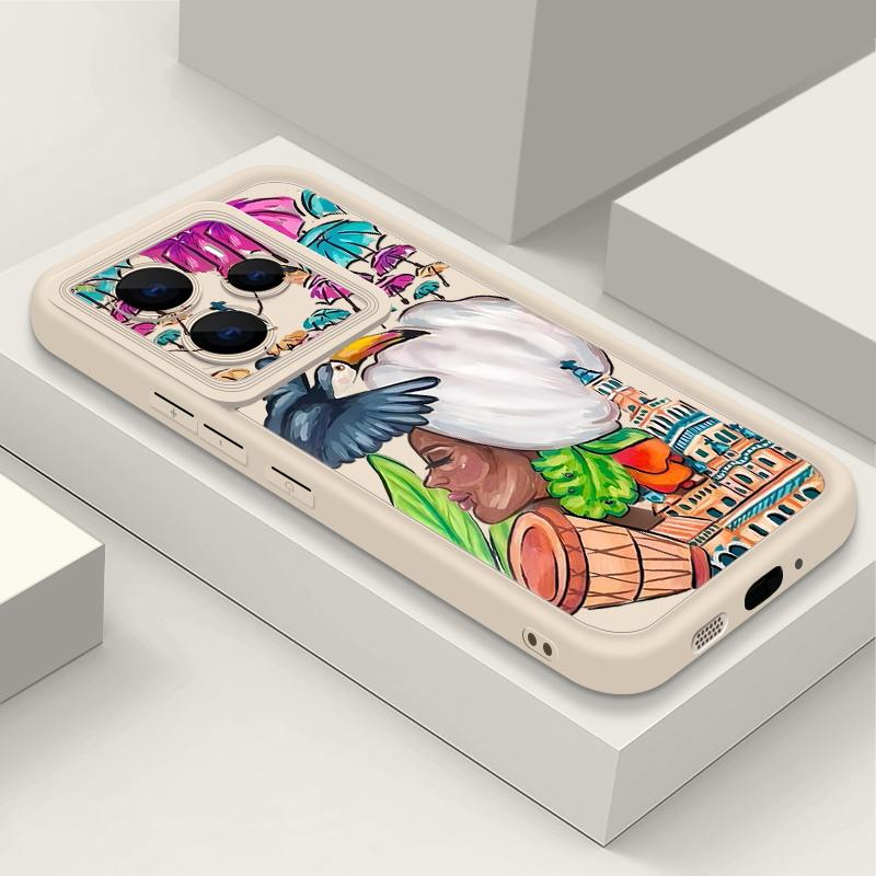 Tropical-style Toucan Pattern Case For Xiaomi Redmi Note 14 13 Pro 5G 4G 12 11 Funda Xiaomi 14T 13T 11T Pro Shockproof Bumper Silicone Cover