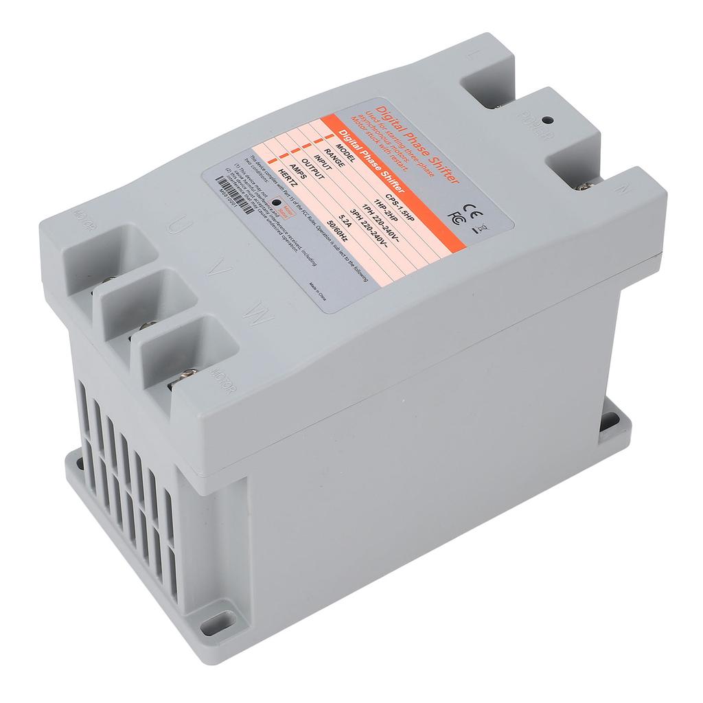 Industrial Digital Phase Shifter Accurate Multifunctional Single Phase to 3 Phase Converter for Machinery