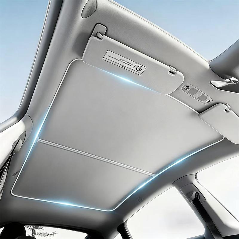 Osłony przeciwsłoneczne na szyberdach do Tesla Model Y Juniper 2026 Nano Lodowy Kryształ Składane Izolacja Termiczna Ochrona UV Szklany Szyberdach Osłona Przeciwsłoneczna