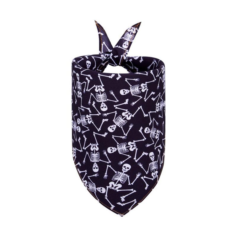 Haustier Halloween Sabberhandtuch Katze Hund Dreieckstuch Dekoration Schal Haustierbedarf für Halloween