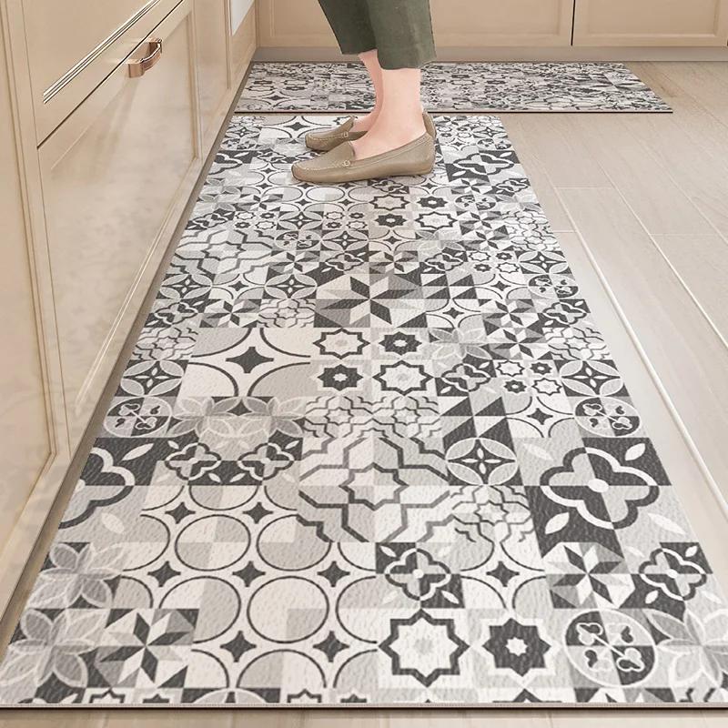 Carpet for Kitchen Floor Mat Waterproof Oil-proof Rug Leather Non-slip Area Rugs Home Decor Alfombra Vinilicas Cocina