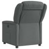 Electric Recliner Chair Dark Grey Fabric