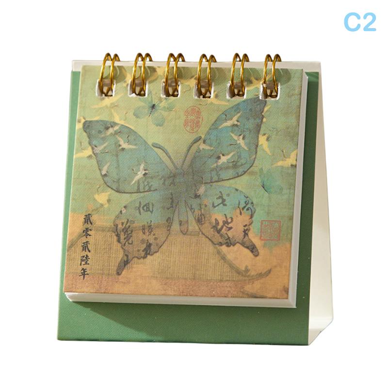 2026 Horse Year Mini Desk Calendar Cartoon Portable Coil Monthly Calendar Planner Office And Home Decor New Year'S Present
