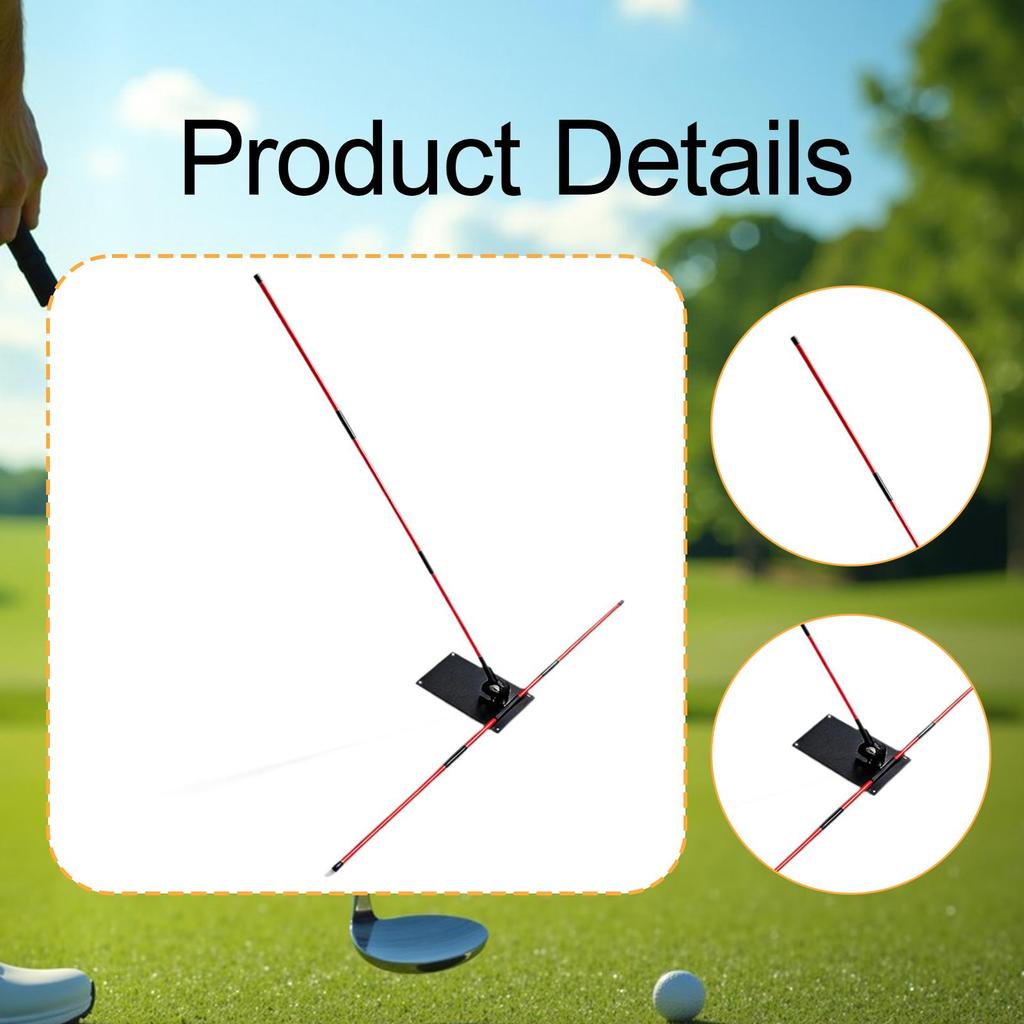 Golf Swing Training Aid with Alignment Rods Portable Posture Corrector Practice Tool for Sport Golf Accessories
