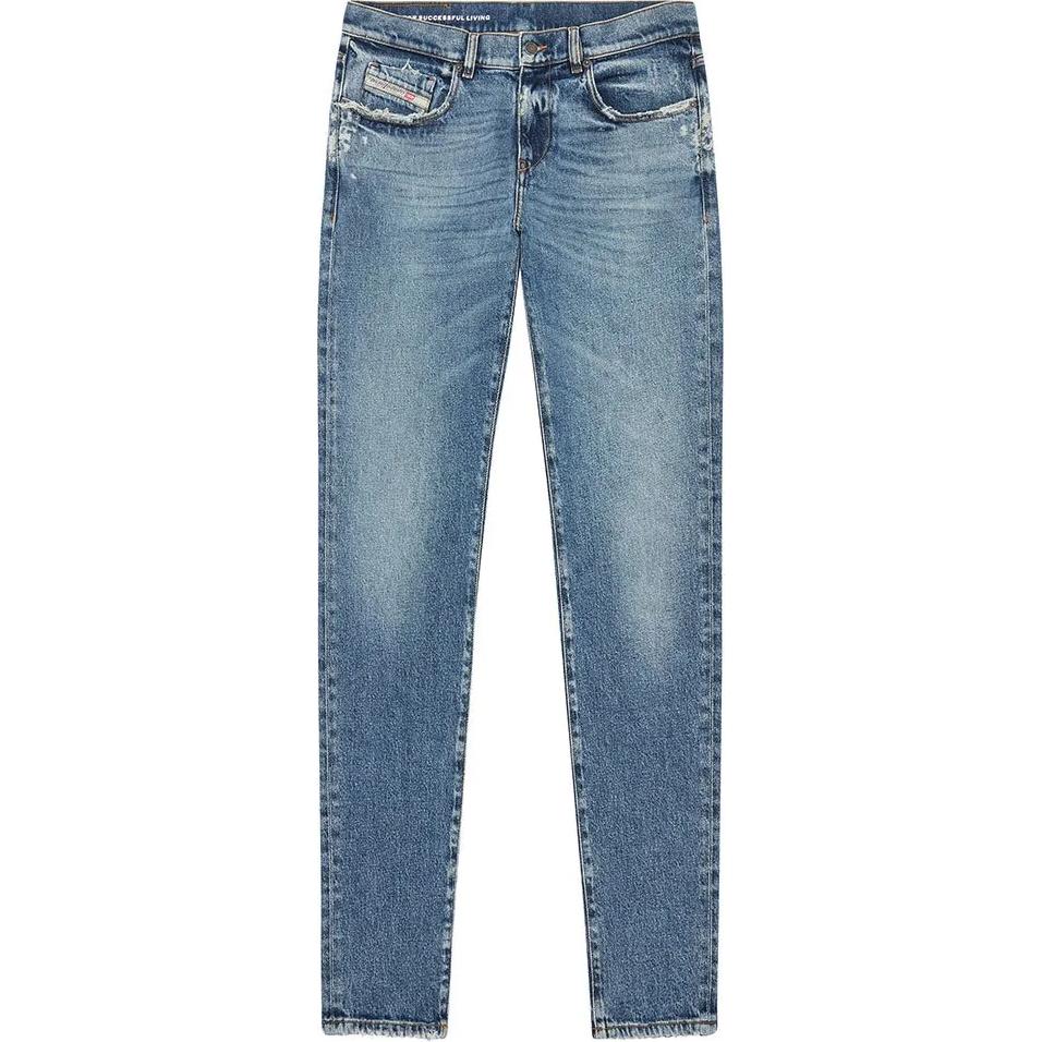 DIESEL Logo Patch Distressed Slim Fit Jeans A0356209F1601