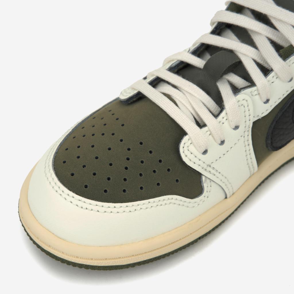 Travis Scott X Air Jordan 1 Retro Low OG SP PS Reverse Olive / Medium Olive Kids Sneakers Green Black Sail DO5442-200