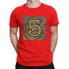5 Music Fun T-Shirt for Men E-Ed Sheeran Novelty Cotton Tee Shirt Round Collar Short Sleeve T Shirts Original Clothing