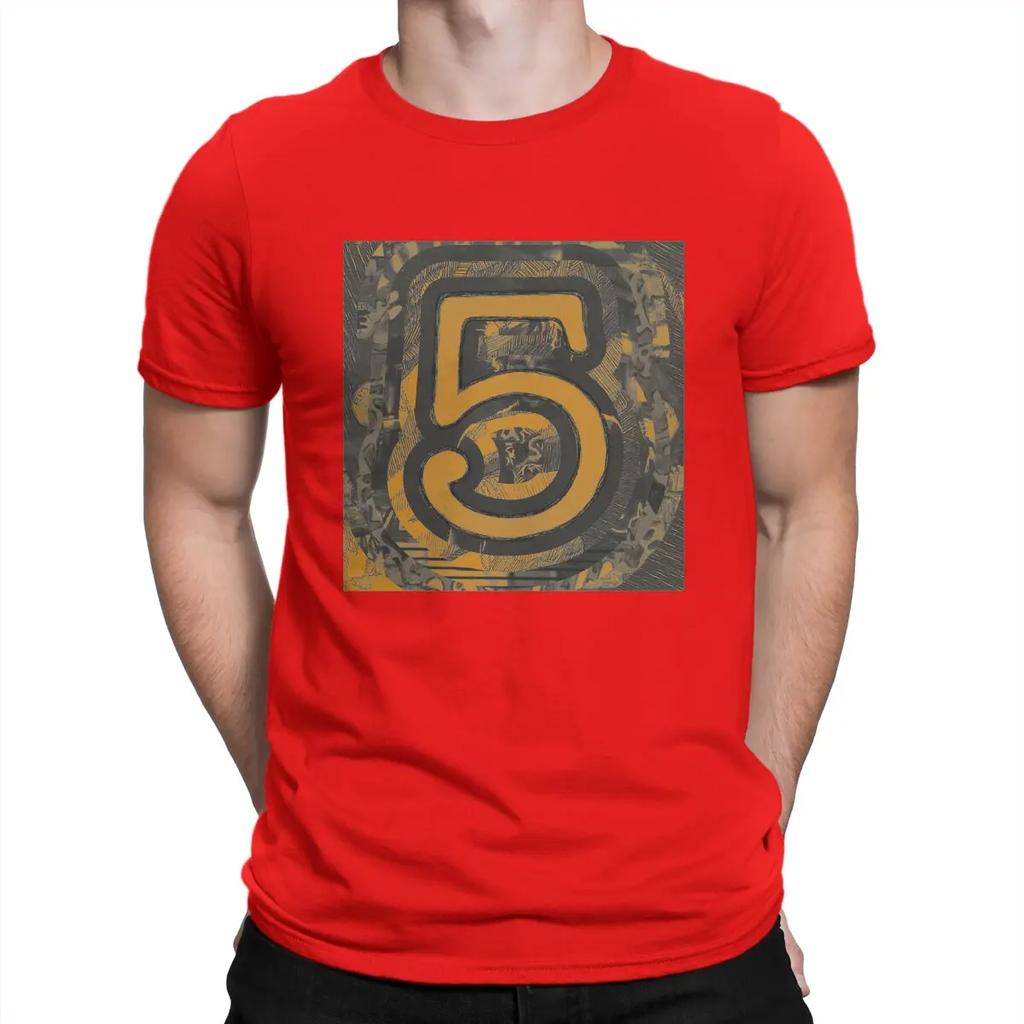 5 Music Fun T-Shirt for Men E-Ed Sheeran Novelty Cotton Tee Shirt Round Collar Short Sleeve T Shirts Original Clothing