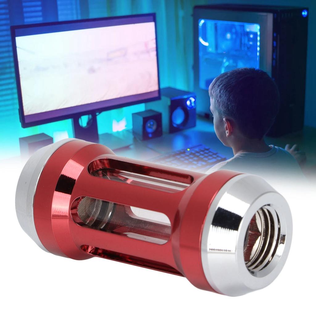 Water Cooling Filter Brass Acrylic Inner G1Celsius4 Thread Computer Cooler Accessories