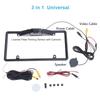 License Plate Frame Monitor Parking Sensor Radars Rearview Backup Camera 3 in 1